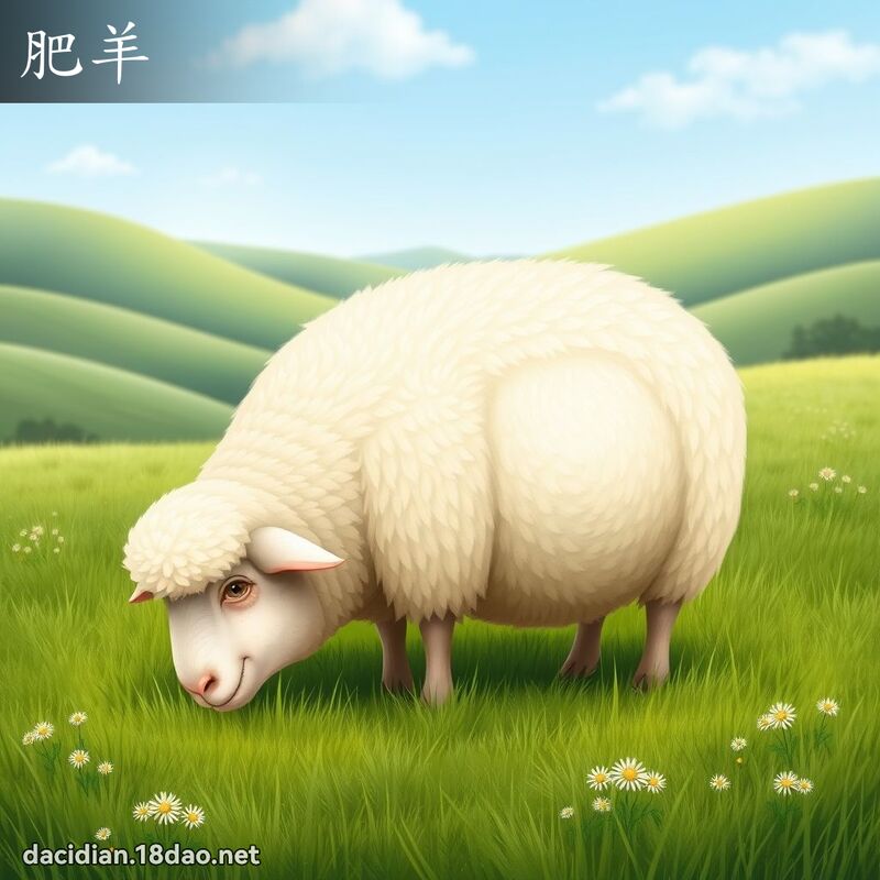 肥羊 - 國語大辭典配圖