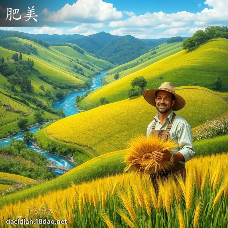 肥美 - 國語大辭典配圖