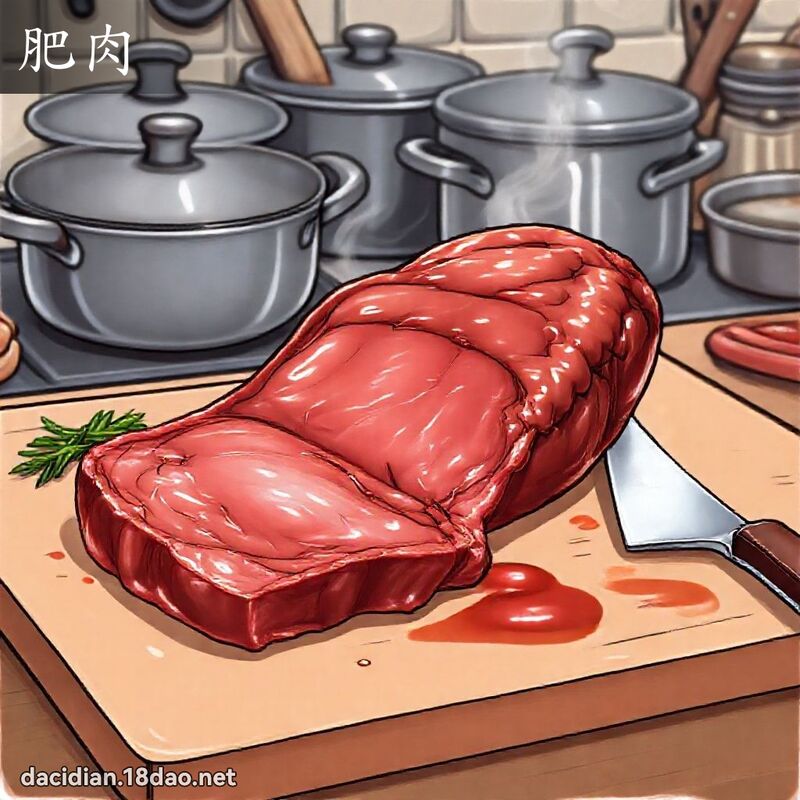 肥肉 - 國語大辭典配圖