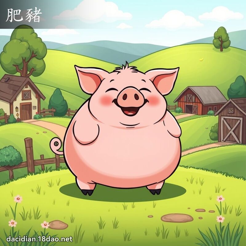 肥豬 - 國語大辭典配圖