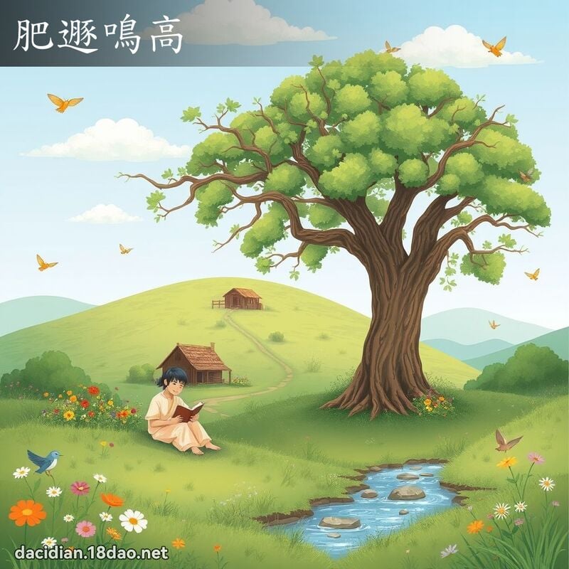 肥遯鳴高 - 國語大辭典配圖