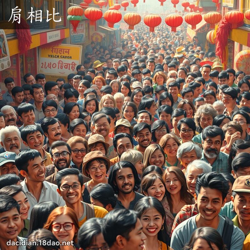 肩相比 - 國語大辭典配圖