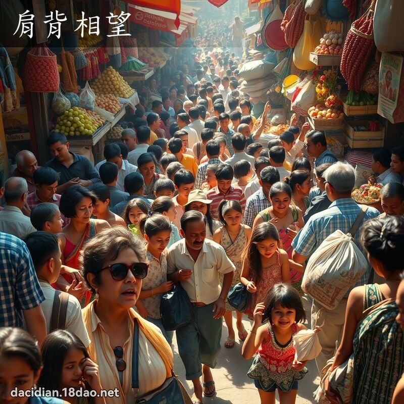 肩背相望 - 國語大辭典配圖