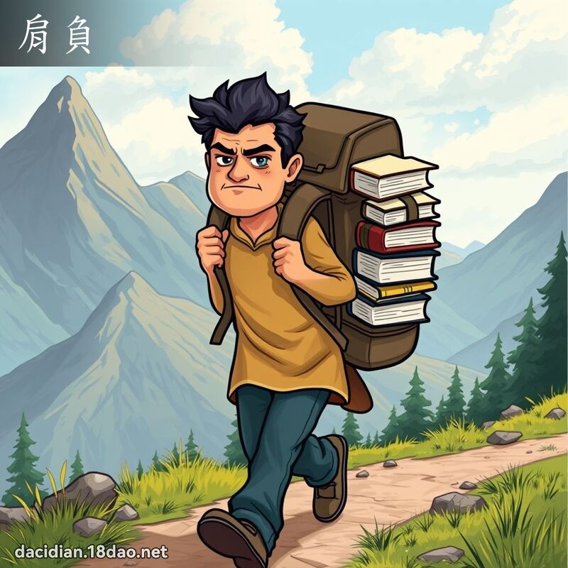 肩负 - 国语大辞典配图