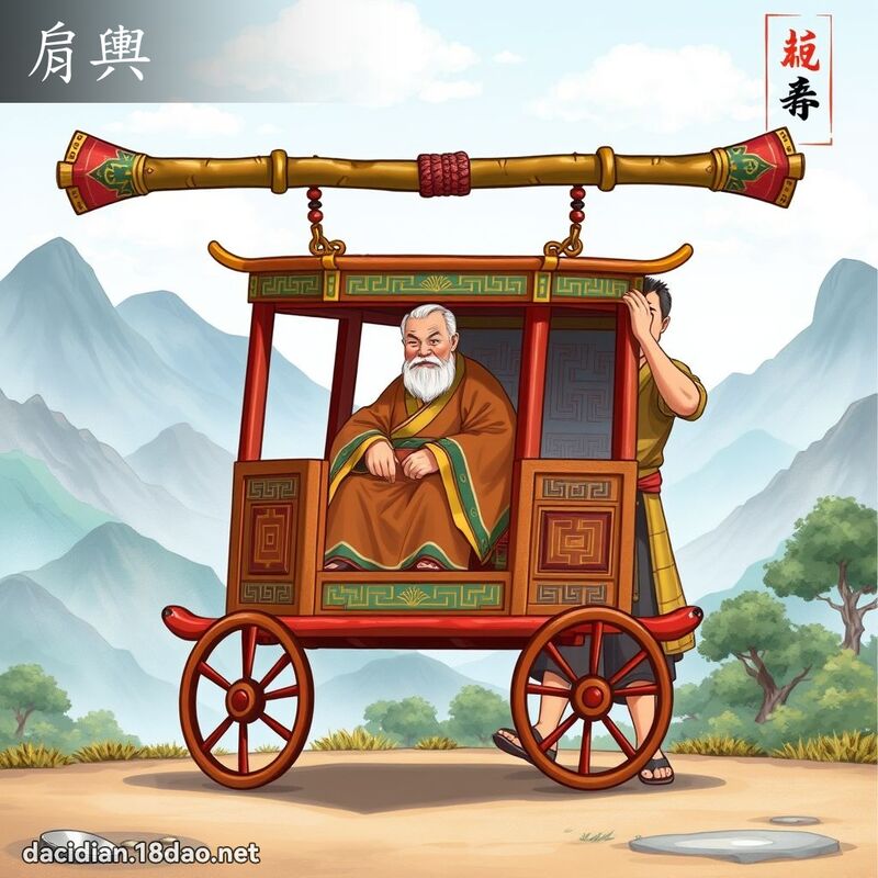 肩輿 - 國語大辭典配圖