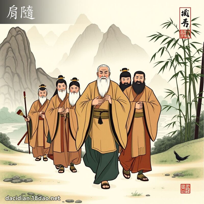 肩隨 - 國語大辭典配圖