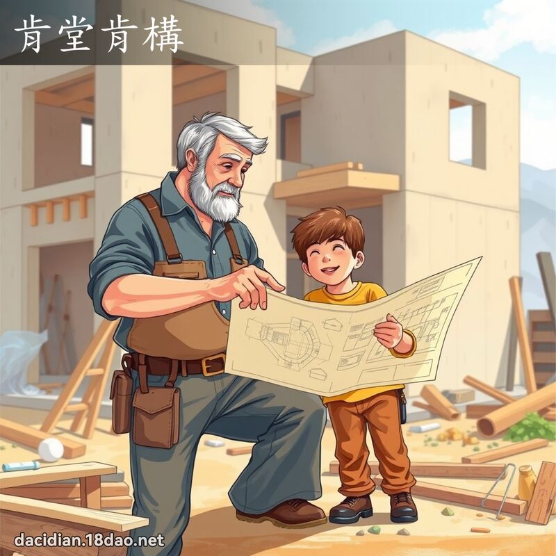 肯堂肯構 - 國語大辭典配圖
