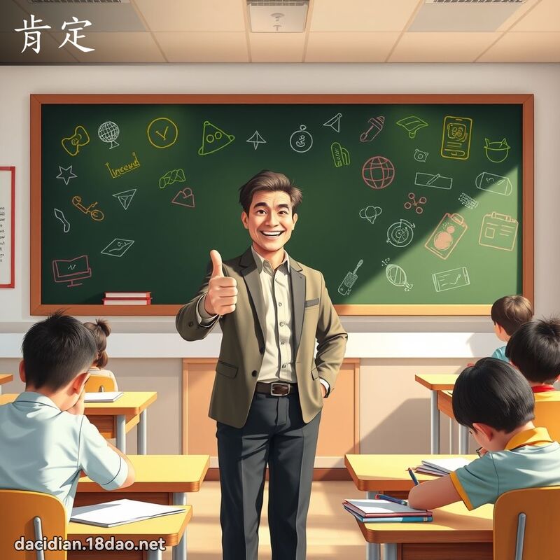 肯定 - 国语大辞典配图