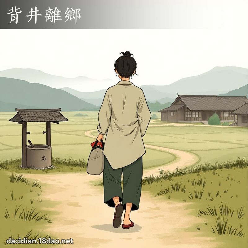 背井離鄉 - 國語大辭典配圖