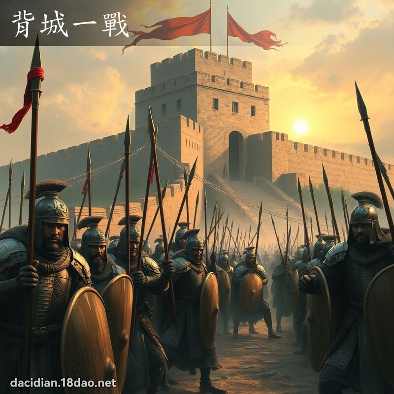 背城一战 - 国语大辞典配图