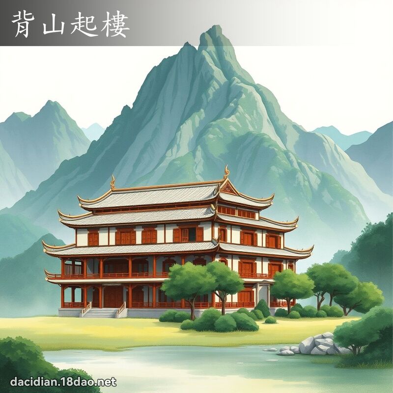 背山起楼 - 国语大辞典配图