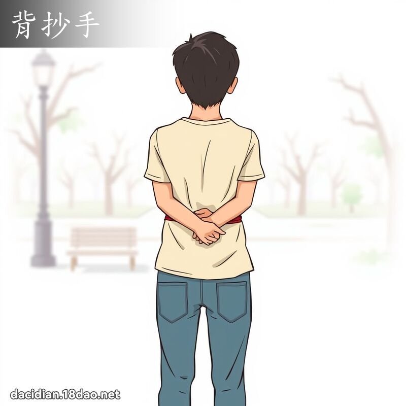 背抄手 - 國語大辭典配圖