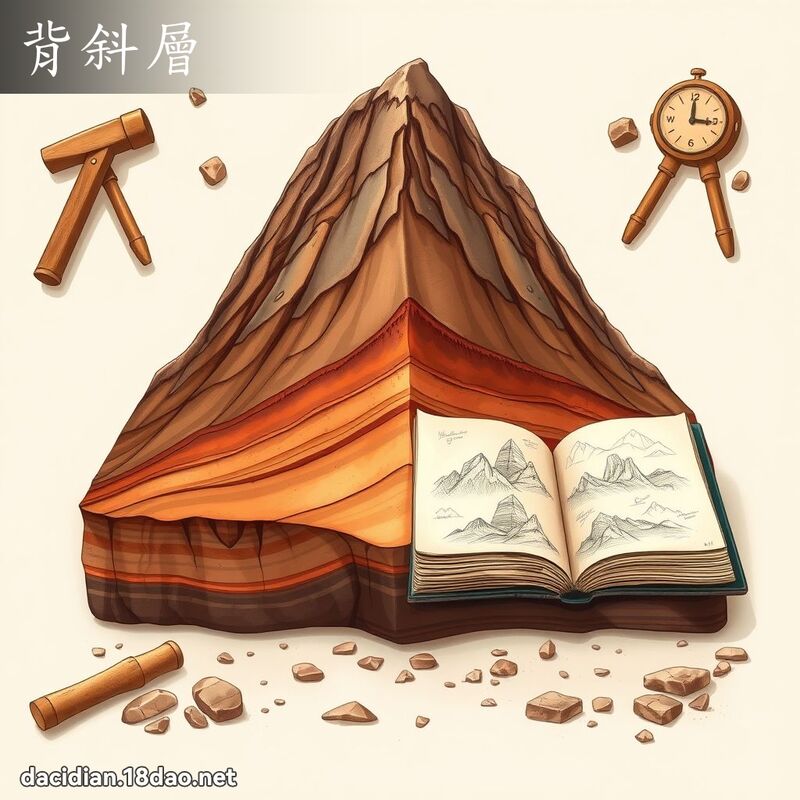 背斜层 - 国语大辞典配图