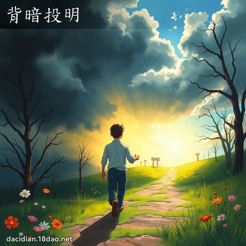 背暗投明 - 國語大辭典配圖