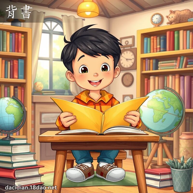 背书 - 国语大辞典配图