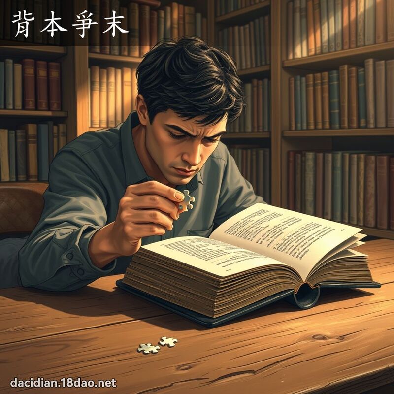 背本爭末 - 国语大辞典配图