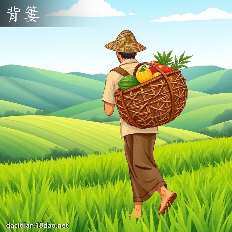 背篓 - 国语大辞典配图