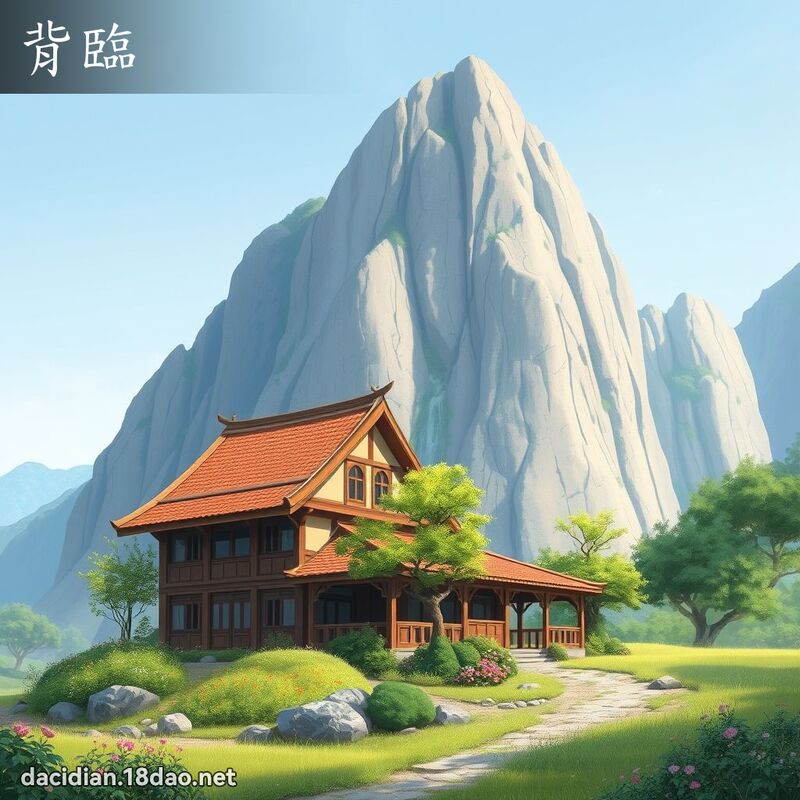 背临 - 国语大辞典配图
