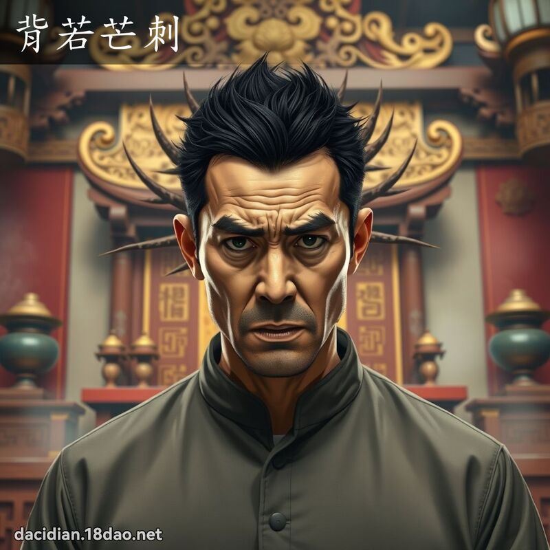 背若芒刺 - 國語大辭典配圖