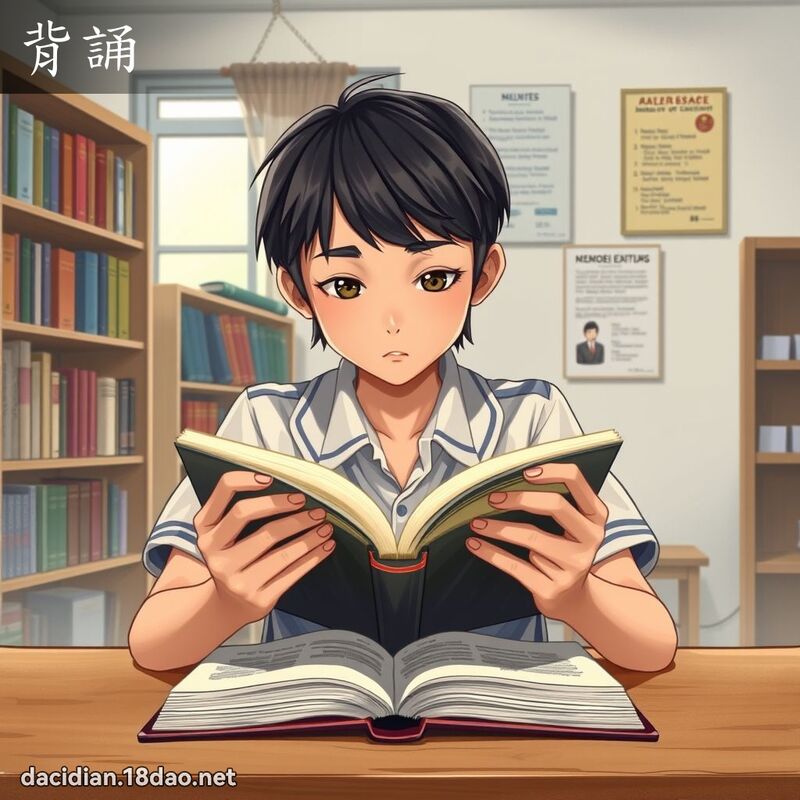 背誦 - 國語大辭典配圖