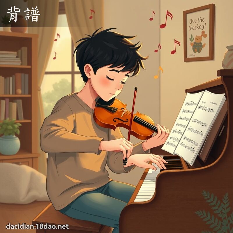 背谱 - 国语大辞典配图