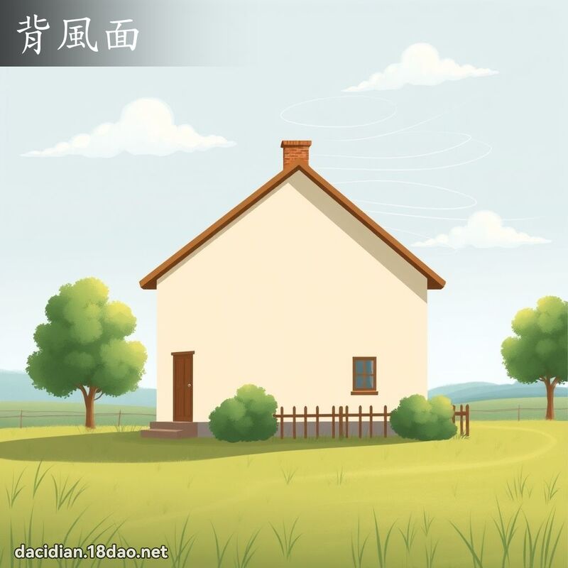 背風面 - 國語大辭典配圖