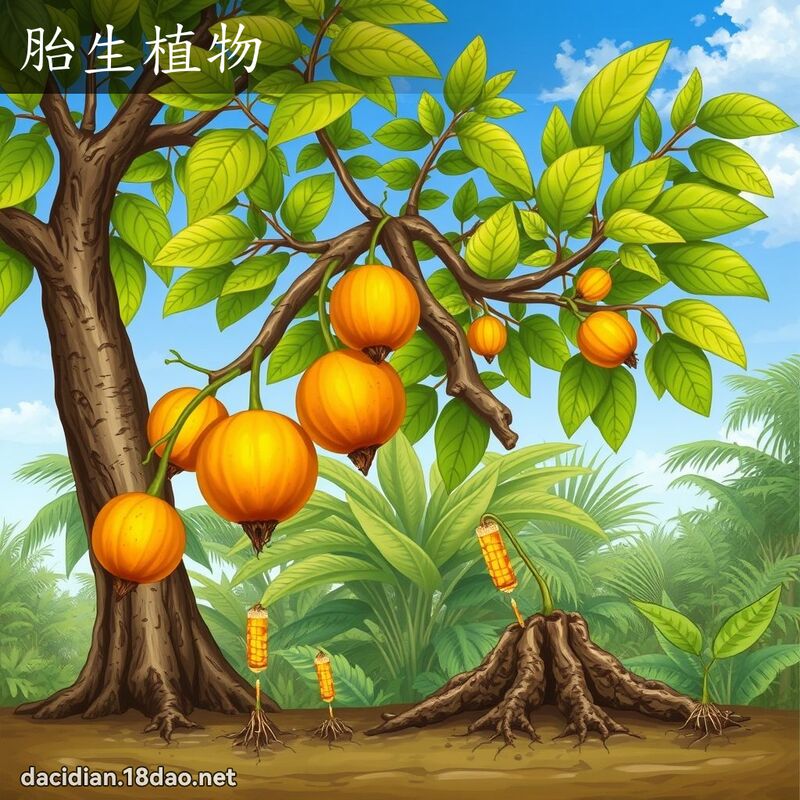 胎生植物 - 国语大辞典配图