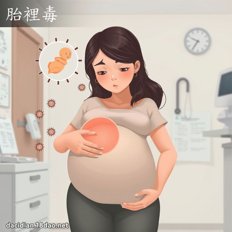 胎里毒 - 国语大辞典配图