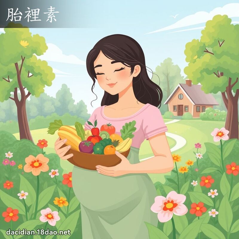 胎裡素 - 國語大辭典配圖