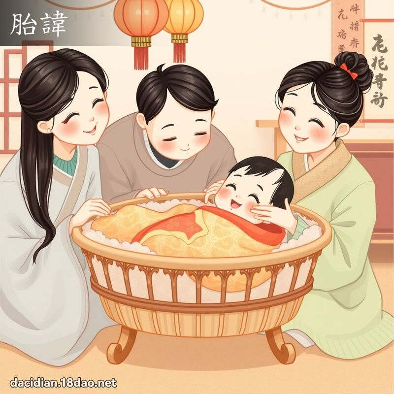 胎讳 - 国语大辞典配图