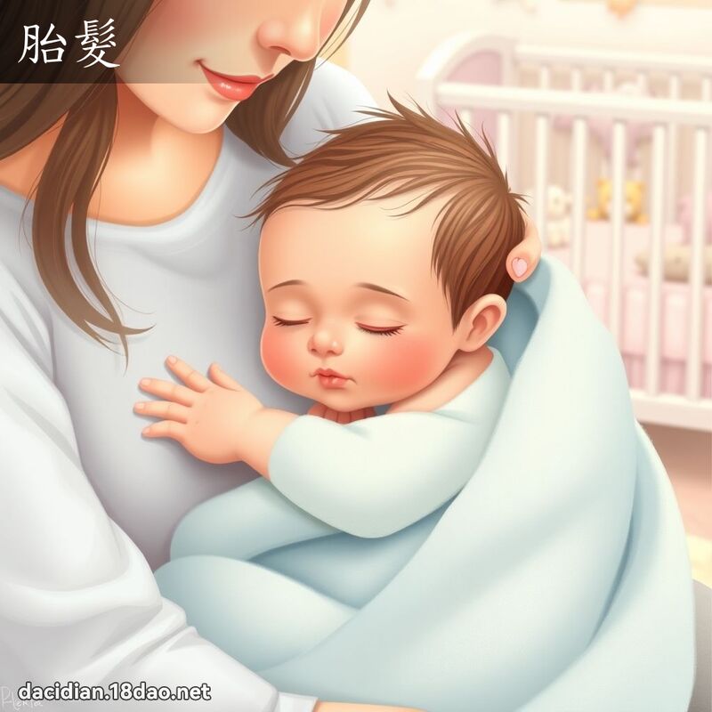 胎发 - 国语大辞典配图