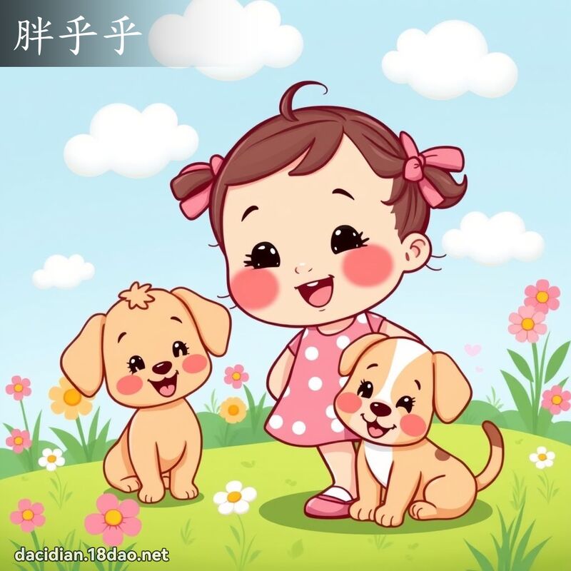 胖乎乎 - 國語大辭典配圖