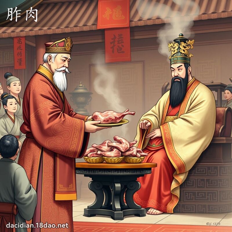 胙肉 - 國語大辭典配圖