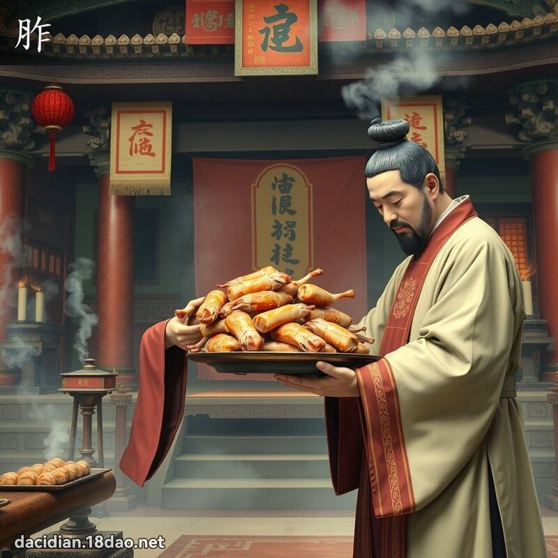胙 - 国语大辞典配图