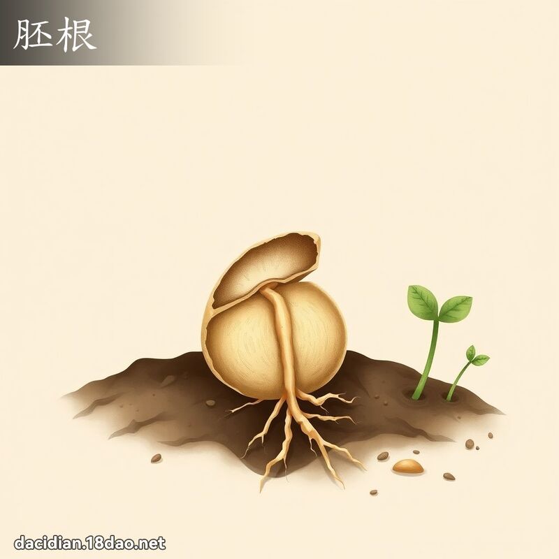 胚根 - 國語大辭典配圖
