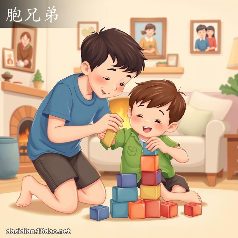 胞兄弟 - 国语大辞典配图