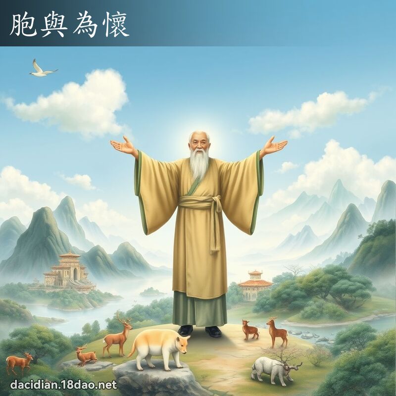 胞与为怀 - 国语大辞典配图