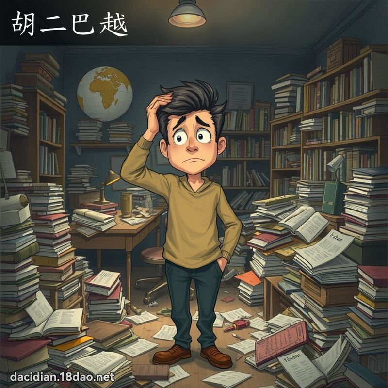 胡二巴越 - 国语大辞典配图