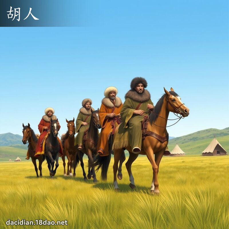 胡人 - 國語大辭典配圖