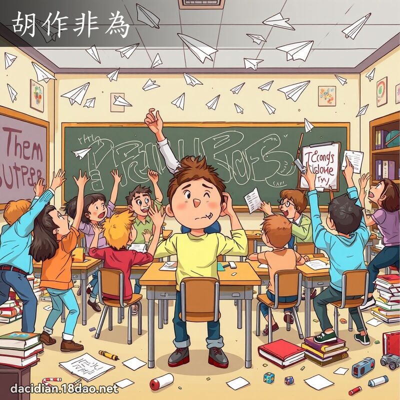 胡作非為 - 國語大辭典配圖