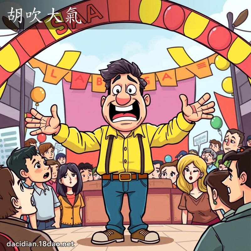 胡吹大氣 - 國語大辭典配圖