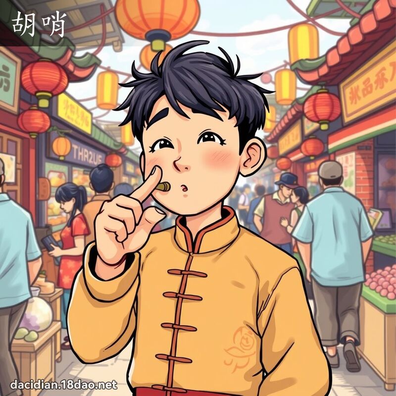 胡哨 - 國語大辭典配圖
