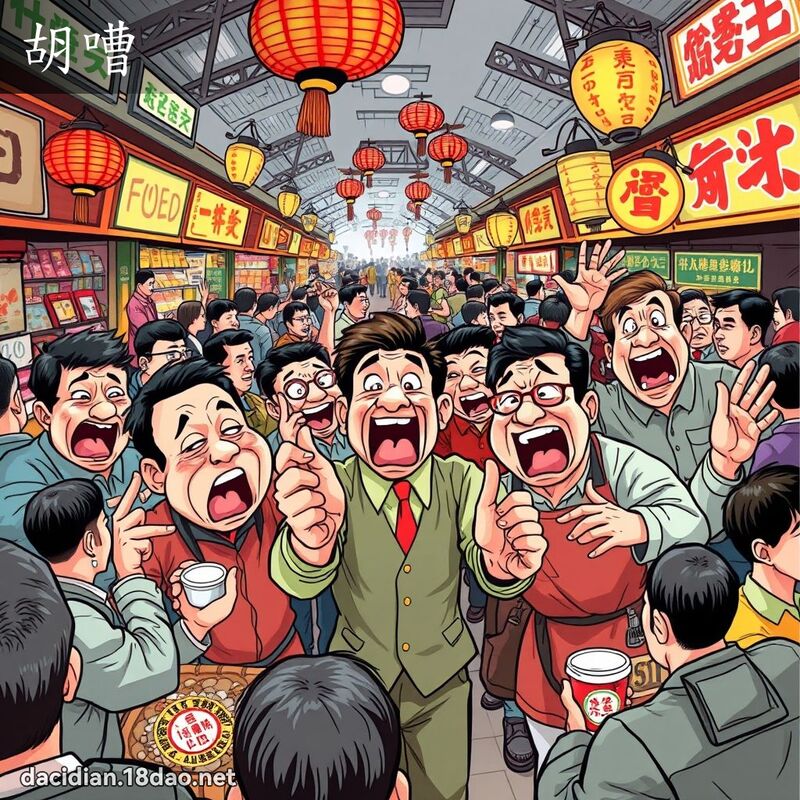 胡嘈 - 國語大辭典配圖