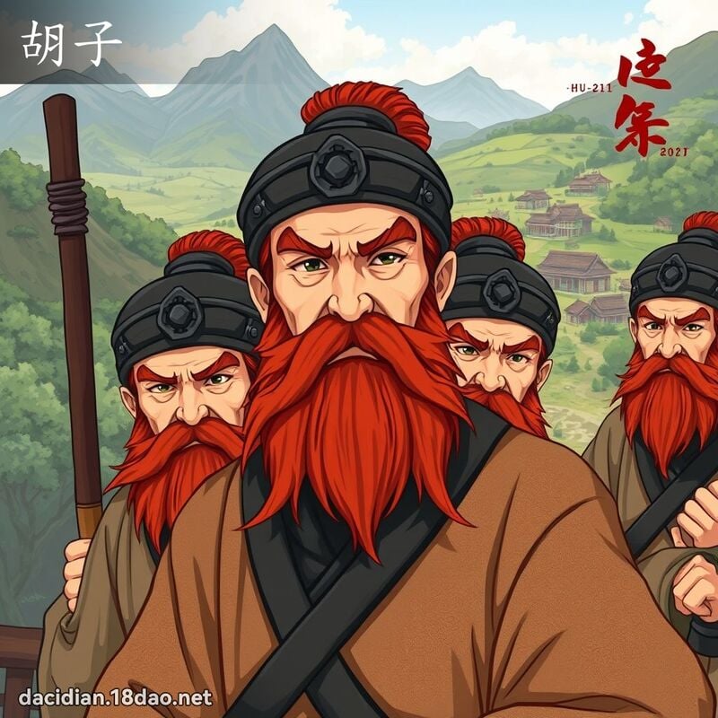 胡子 - 國語大辭典配圖