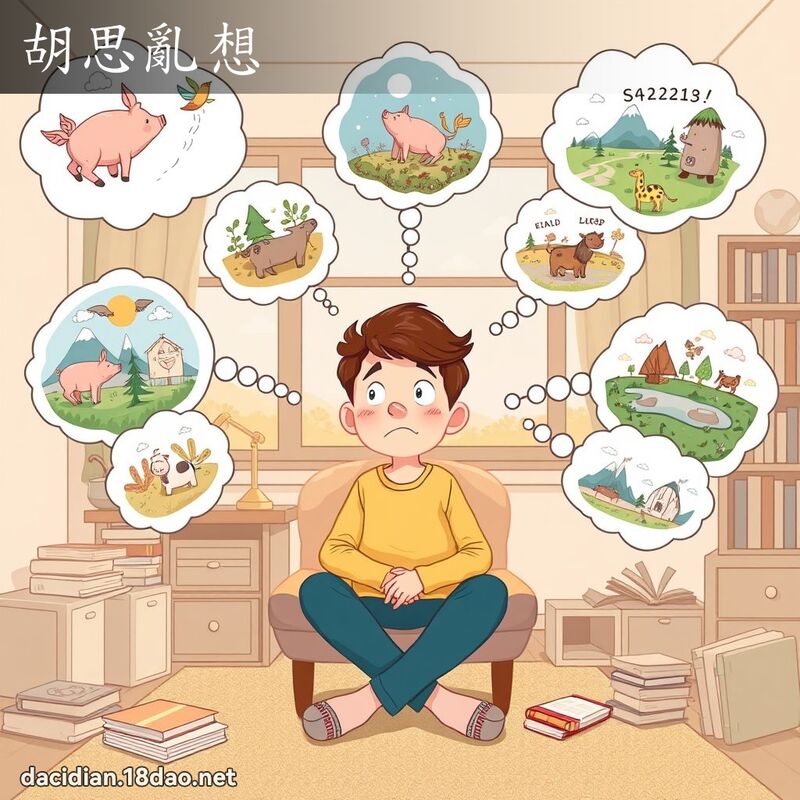 胡思乱想 - 国语大辞典配图