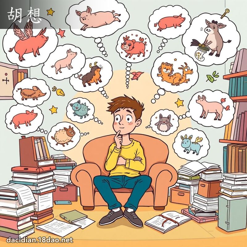 胡想 - 国语大辞典配图
