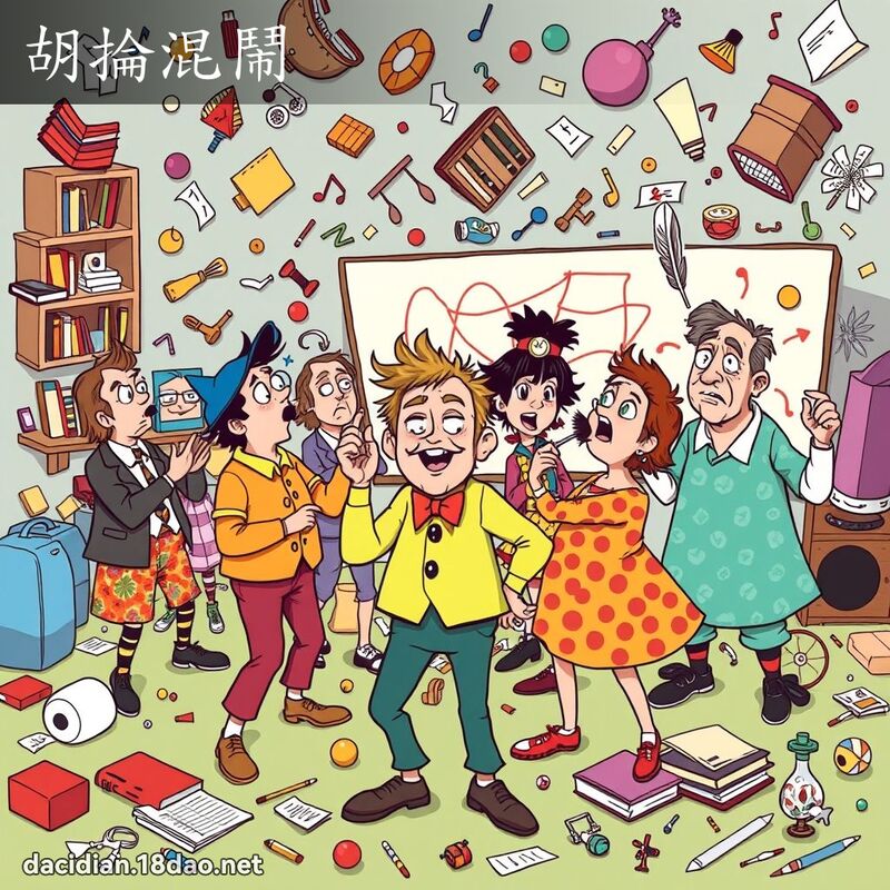 胡抡混闹 - 国语大辞典配图
