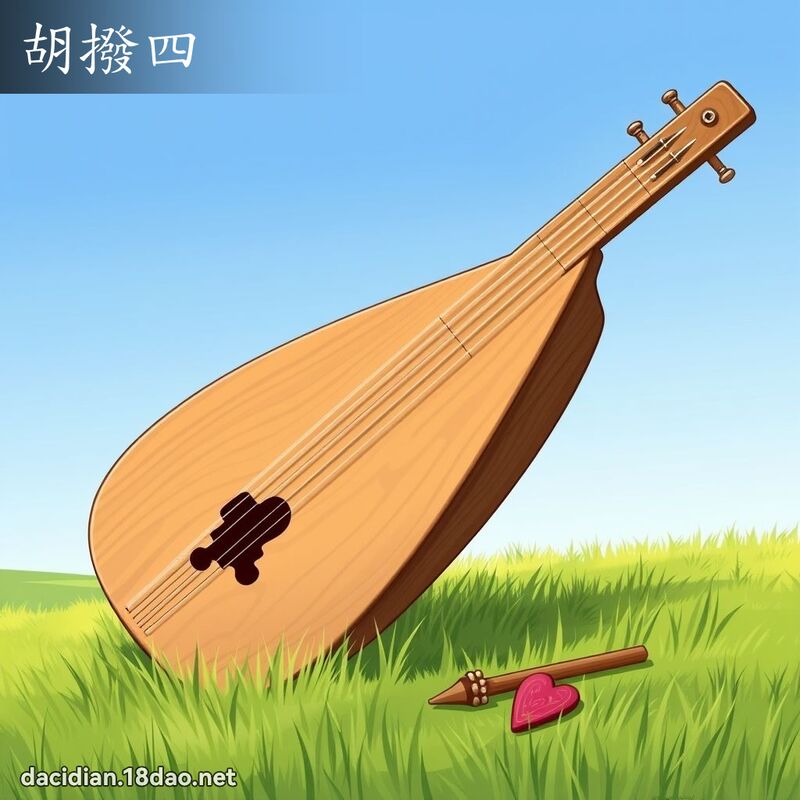 胡拨四 - 国语大辞典配图