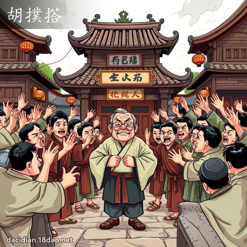 胡扑搭 - 国语大辞典配图