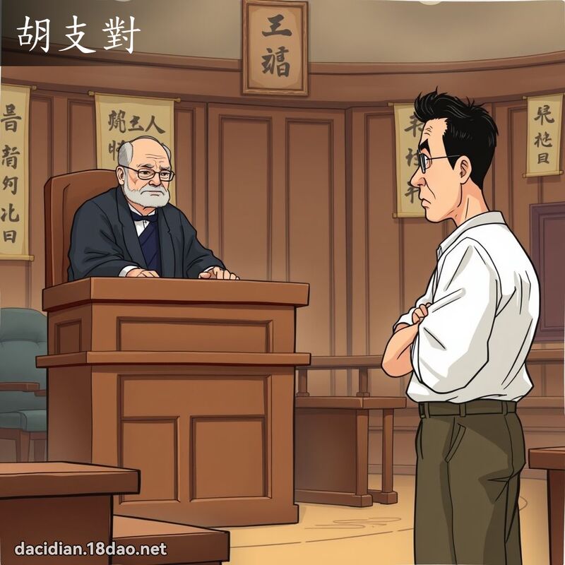 胡支对 - 国语大辞典配图